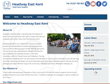 Tablet Screenshot of headwayeastkent.org.uk